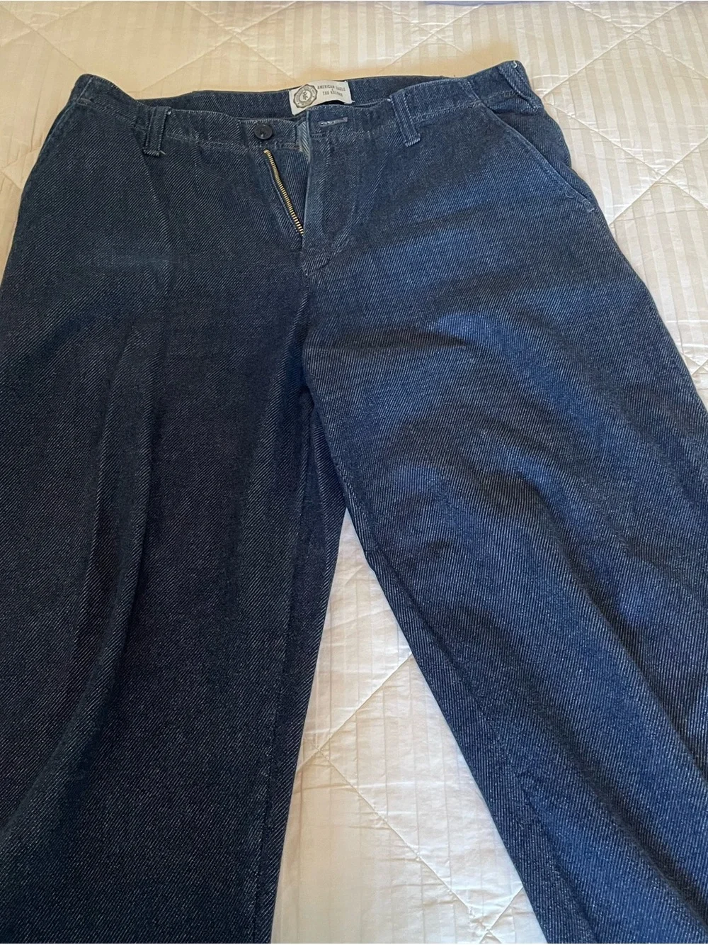 American Eagle Outfitters Men's Dark Blue Relaxed Jeans 32x30